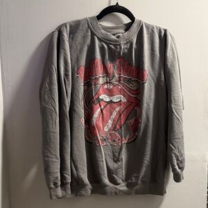 Gray Rolling Stones Sweatshirt